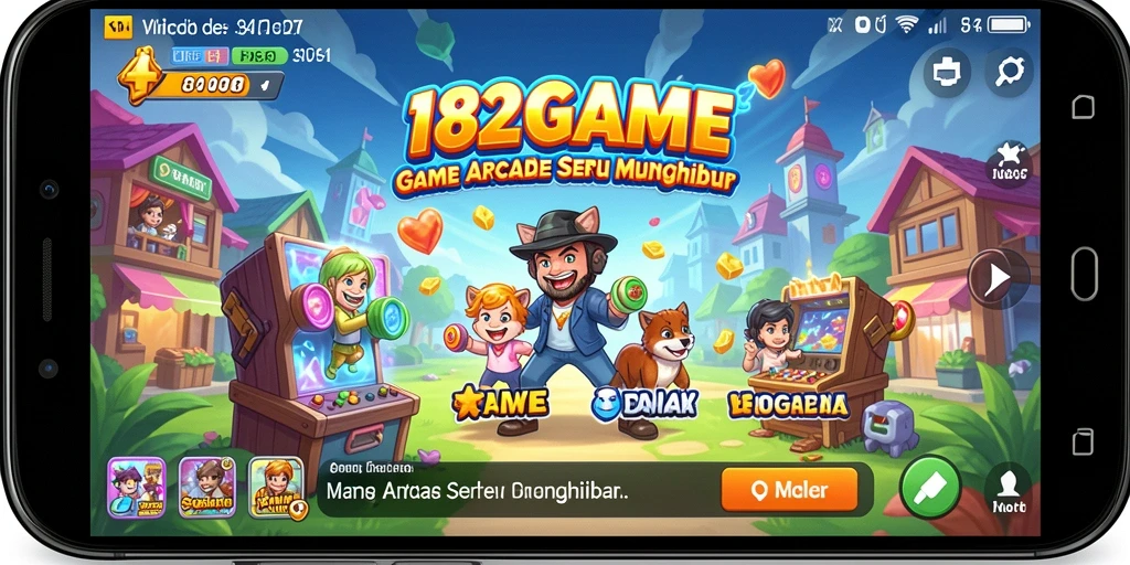 Tampilan gameplay <strong>182GAME</strong> yang penuh warna dan menantang.