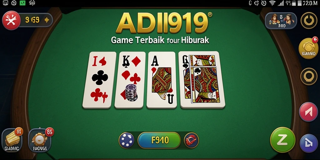 Screenshot gameplay ADI99 menampilkan aksi permainan Domino yang seru.