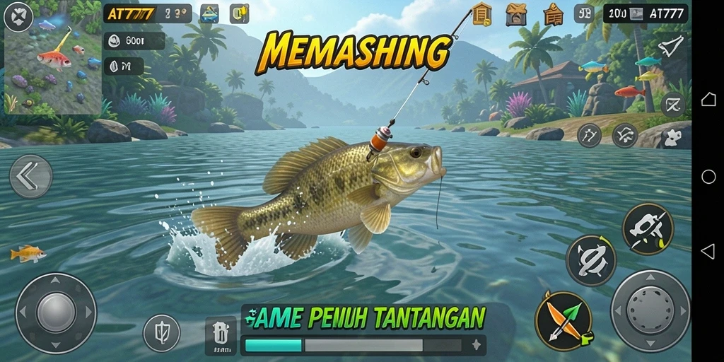 Gameplay memancing yang mendebarkan di AT777.