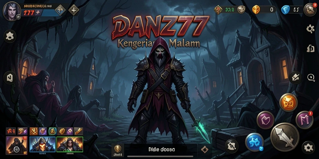 Screenshot gameplay <strong>DAN777</strong> menampilkan suasana mencekam dan elemen Horror yang intens.