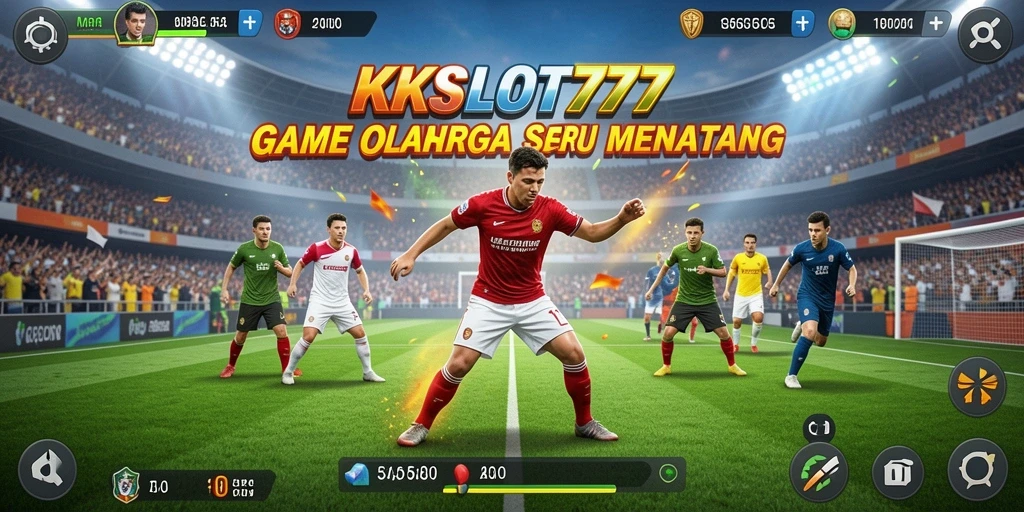 Screenshot gameplay KKSLOT777 menampilkan aksi seru dalam berbagai cabang olahraga.