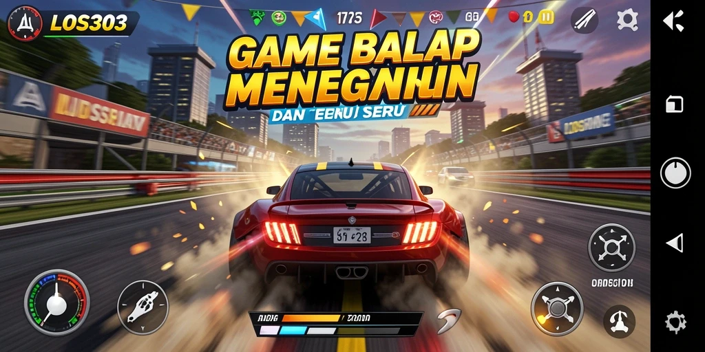 Tampilan menegangkan saat beraksi di lintasan balap.