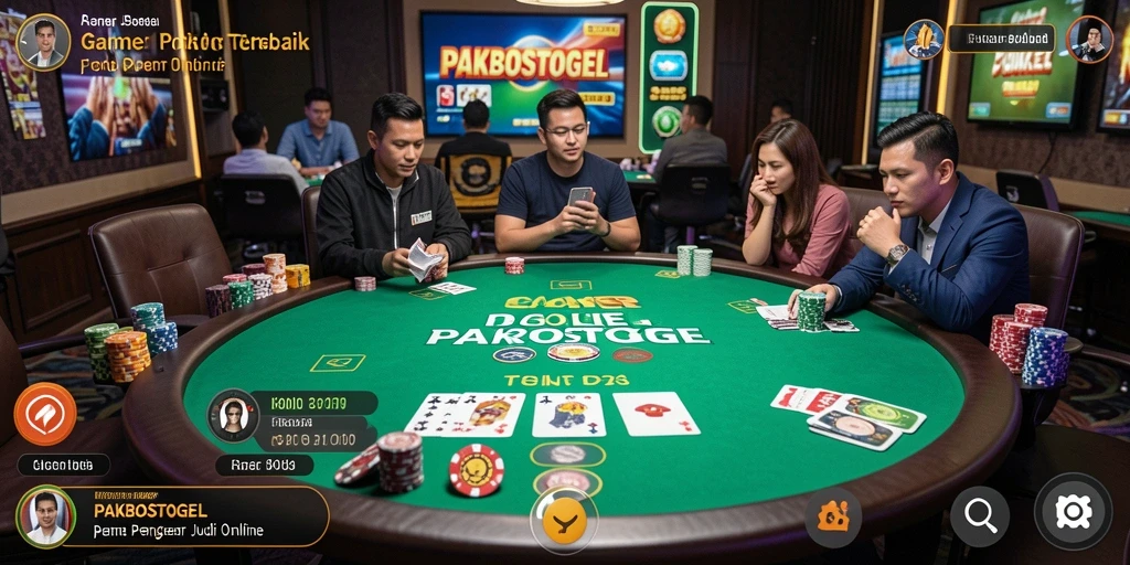 Tampilan screenshot PAKBOSTOGEL dengan gameplay Poker yang menarik.
