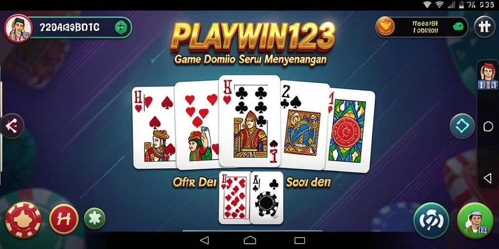 Tampilan gameplay PLAYWIN123 menampilkan momen seru dalam permainan Domino.