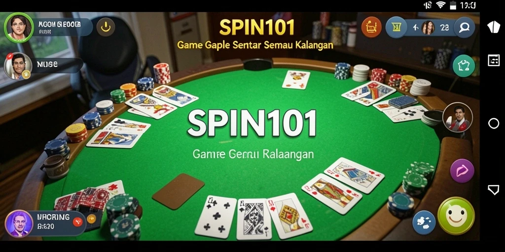 Tampilan gameplay Gaple yang menarik dan interaktif.