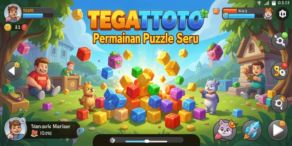 Screenshot gameplay TEGALTOTO yang menunjukkan tantangan puzzle yang menegangkan.