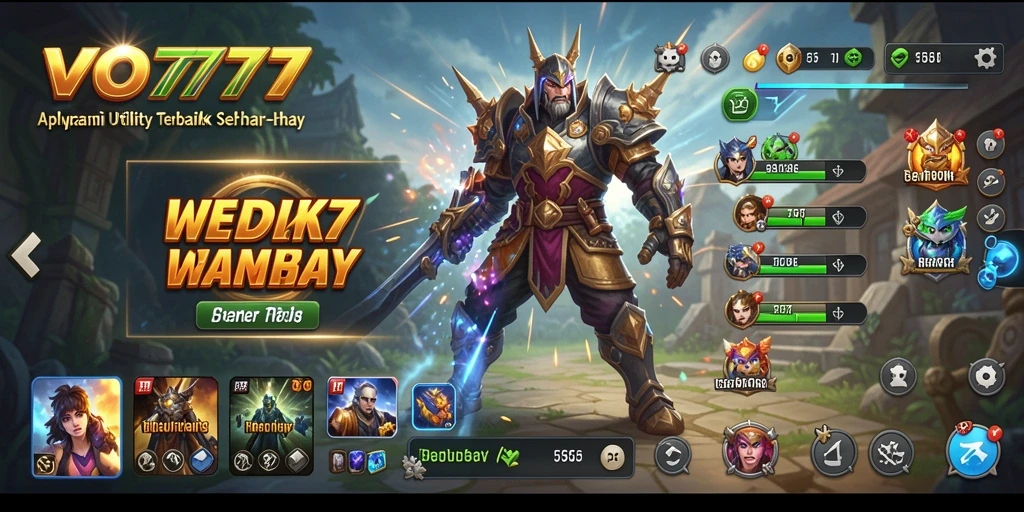 Screenshot utama VO777 menampilkan fitur pengingat tugas yang memudahkan pengguna.